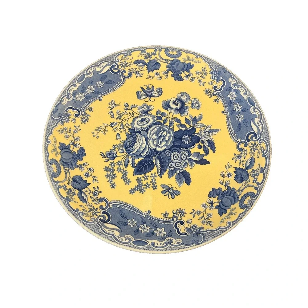 Spode BLUE ROOM GARDEN COLLECTION  Individual Pasta Bowl Yellow Blue Floral